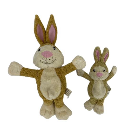 Little Rabbit “Ready For Bed” Bunnies Soft Plush Beanie Toy Little Tiger Press - Picture 5 of 12